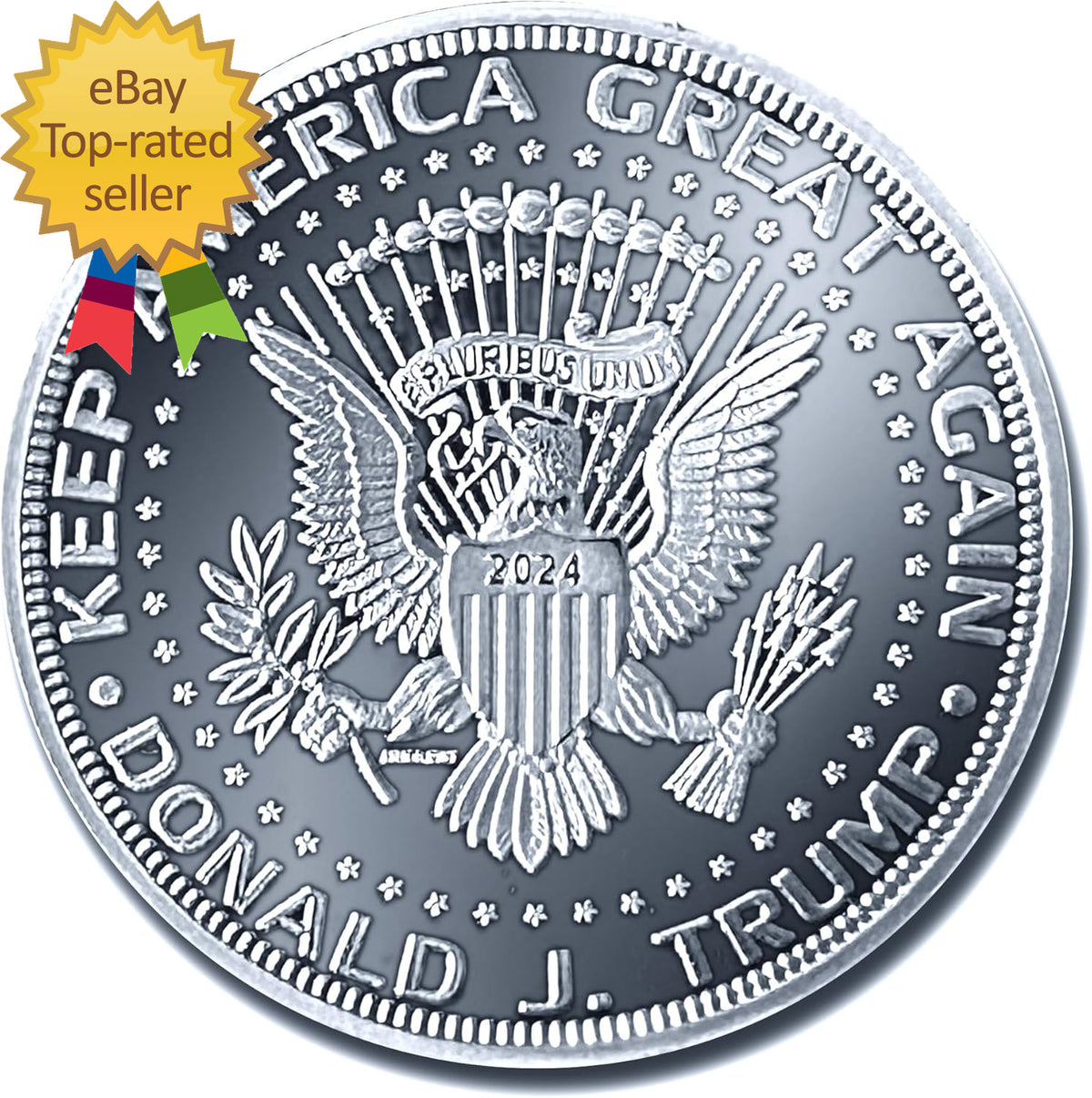 Donald Trump Silver Coin 2024 with Certificate of Authenticity President Coin
