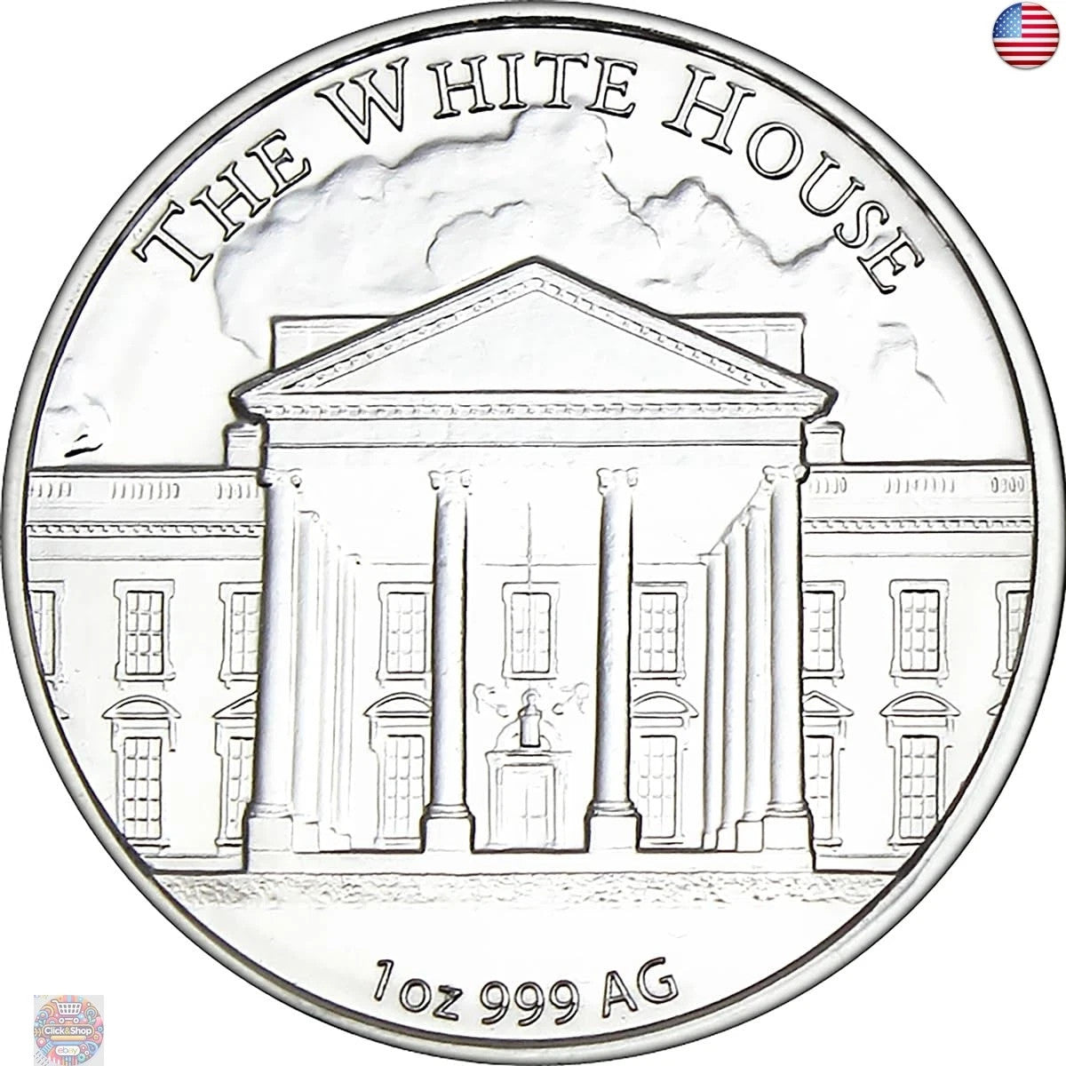 2025 President Trump 47Th President 1Oz .999 Silver Coin in Air Tite Holder
