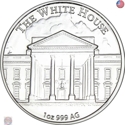 2025 President Trump 47Th President 1Oz .999 Silver Coin in Air Tite Holder