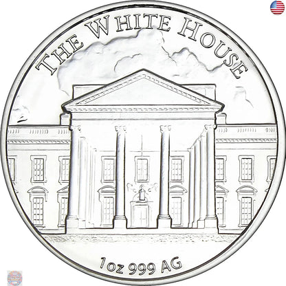 2025 President Trump 47Th President 1Oz .999 Silver Coin in Air Tite Holder