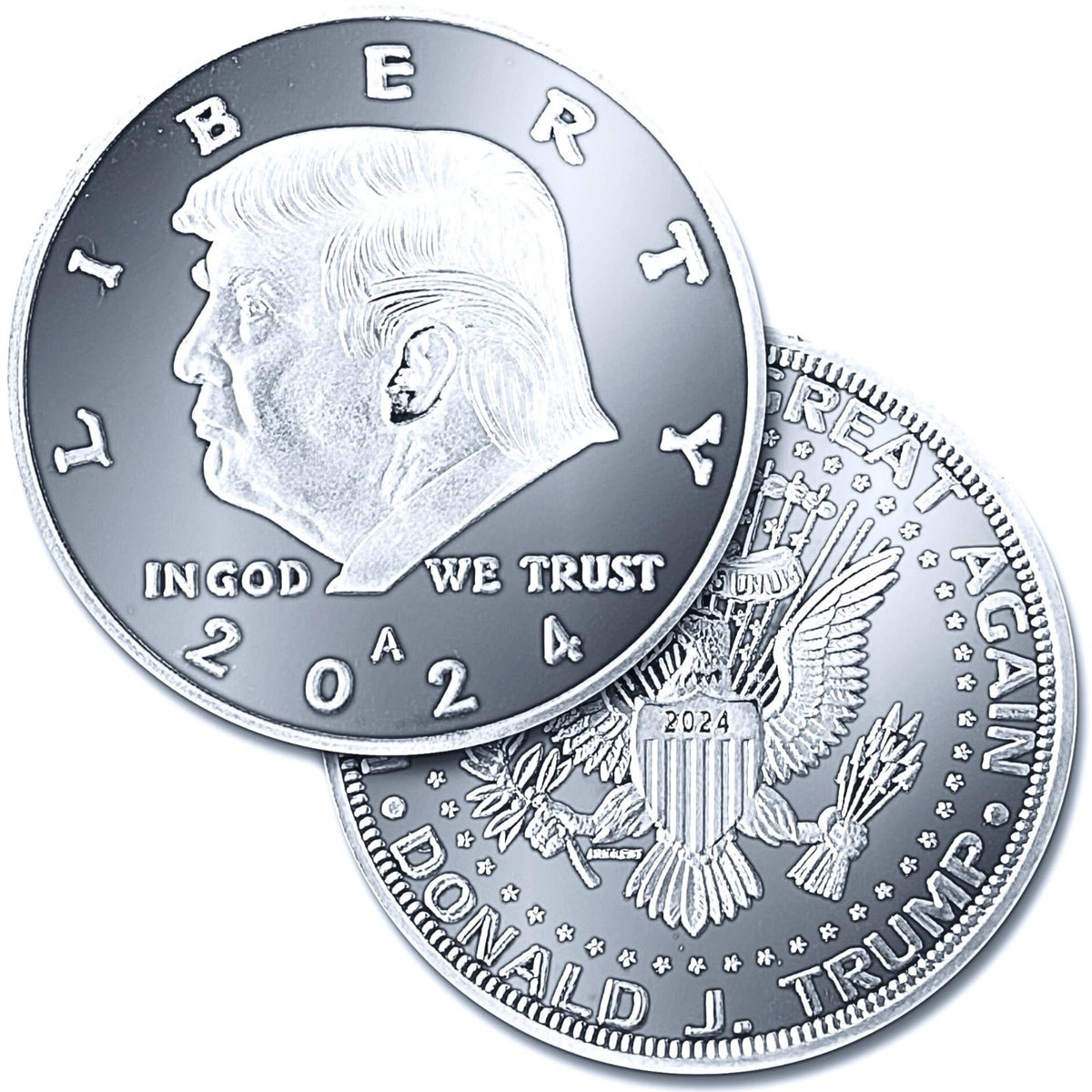 Donald Trump Silver Coin 2024 with Certificate of Authenticity, President Coin,